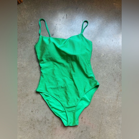 Aerie green one piece swimsuit large - Picture 1 of 2